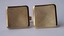 3244 c. 1960s Sarah Coventry ¾” square gold tone cufflinks. Remind me of an English car radiator grill for some reason. Nice shape! Price: $15