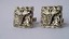 3259 c. 1950s Fenwick & Sailor ‘Caduceus’ sterling silver cuff links. Marked F&S on back. Medium size: approx. ¾” x ¾”. Price: $75