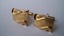 3363 c. 1950s gold tone rectangular cufflinks. Little or no evidence of use. No maker’s mark. Medium size c. ¾” x ½”. Price: $15