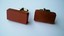 4463 c. 1960s brick cufflinks. Made of real brick material, these are certainly good for starting a conversation! Medium/Large size, c. 1”x1/2” Price: $35