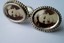 4554 c. 1920s cufflinks with photograph of woman in center. Small size. Price: $25